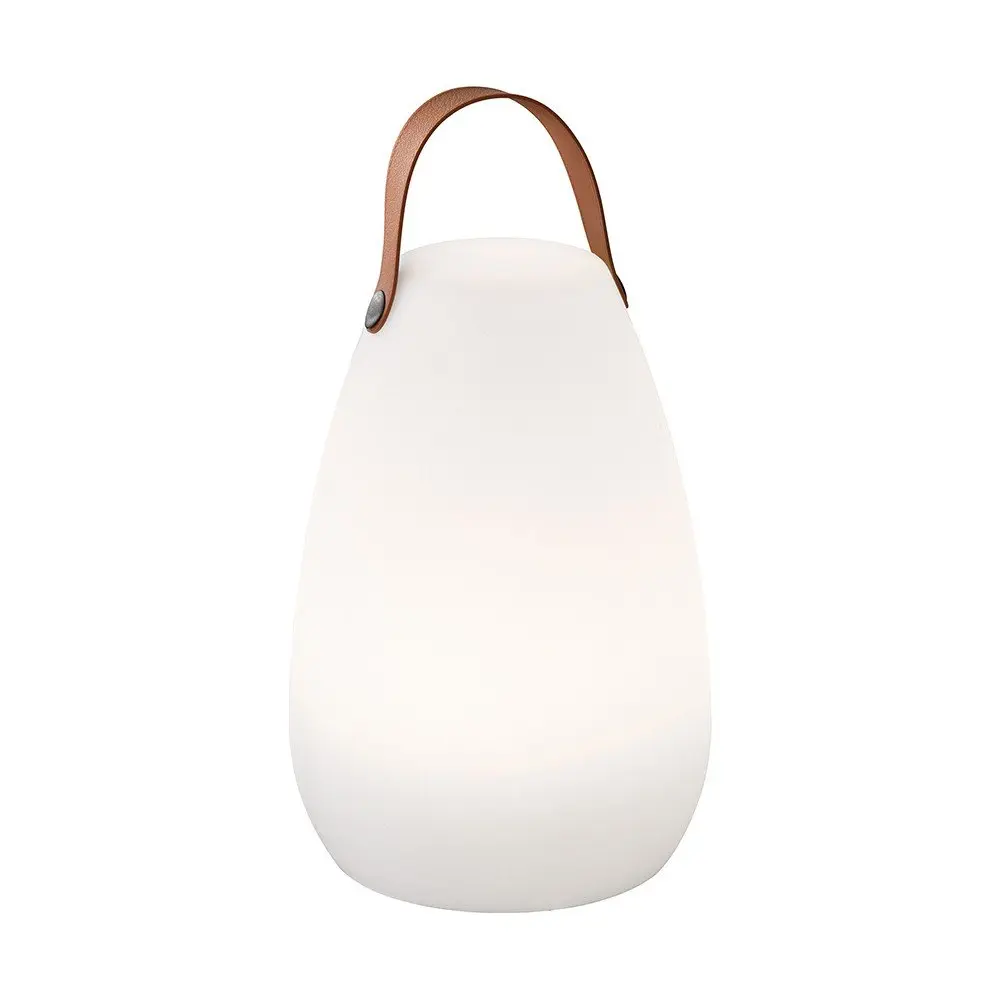 Bílo-hnědá LED stolní lampa (výška 26 cm) Ruby – Fischer & Honsel