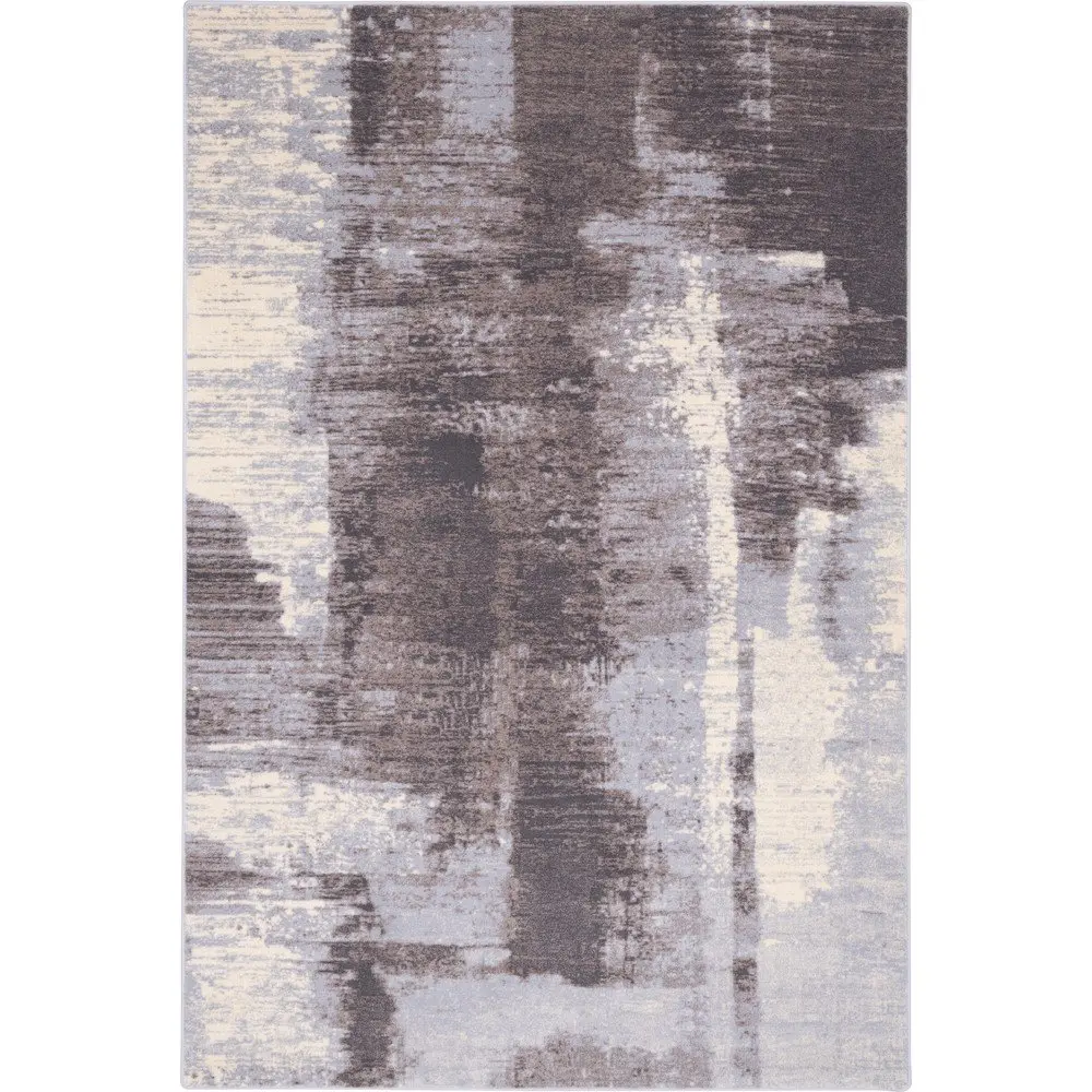 Šedý vlněný koberec