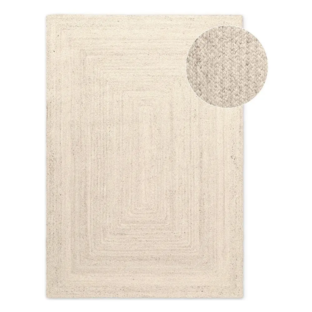 Krémový oboustranný/ručně tkaný jutový koberec 80x150 cm Juno – Hanse Home
