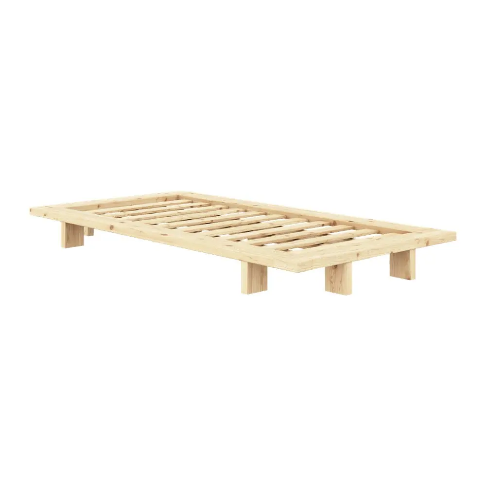 Dvoulůžková postel z borovicového dřeva s roštem 140x200 cm Japan – Karup Design