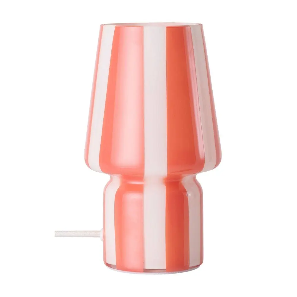 Bílá/modrá skleněná stolní lampa (výška 21,5 cm) Carlo – Ellos Home