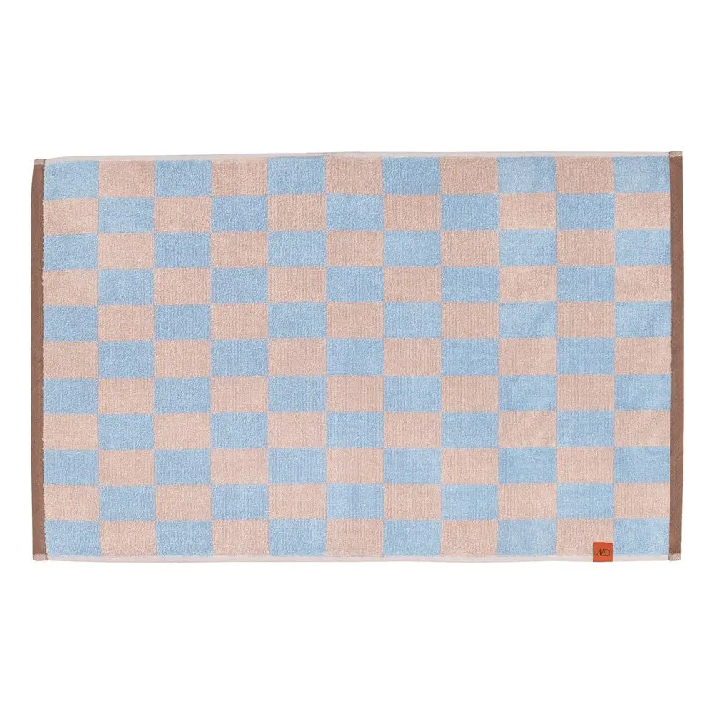 Zelená koupelnová předložka z bio bavlny 50x80 cm Retro – Mette Ditmer Denmark