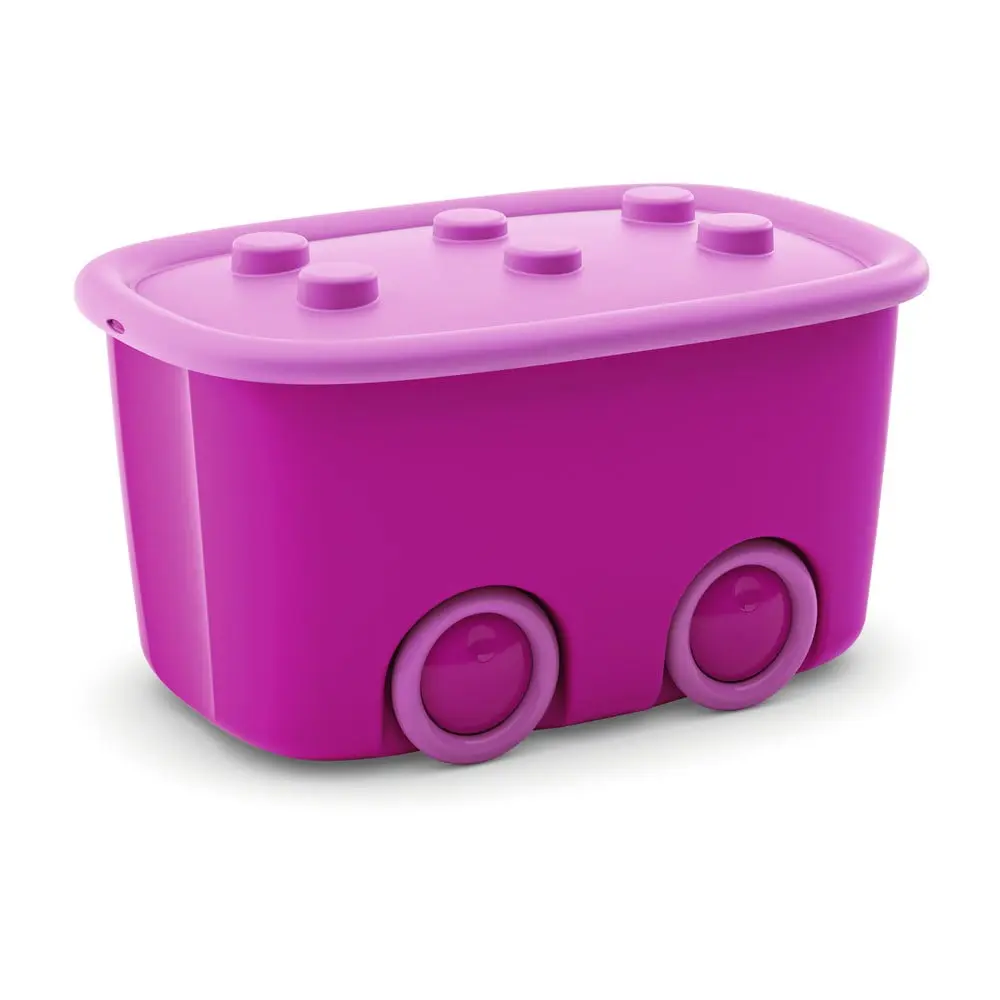 Modrý plastový dětský úložný box 58x39x32 cm Funny Box – KIS