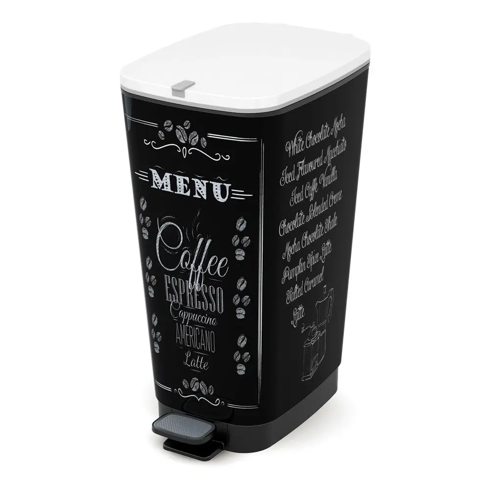KIS Koš na odpad Chic Bin L - Coffee Menu, 45L