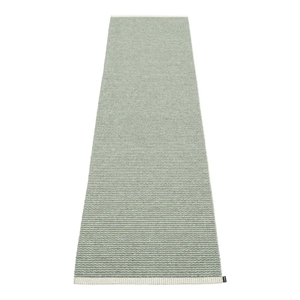 Světle zelený vnitřní a venkovní běhoun 70x300 cm Mono Sage Army – Pappelina