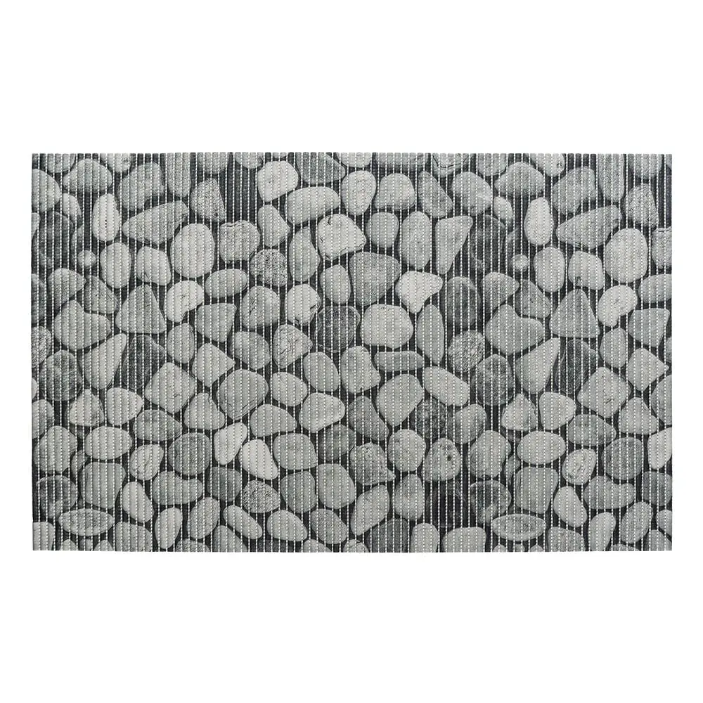 Šedá plastová koupelnová předložka 50x80 cm Sassi – Wenko