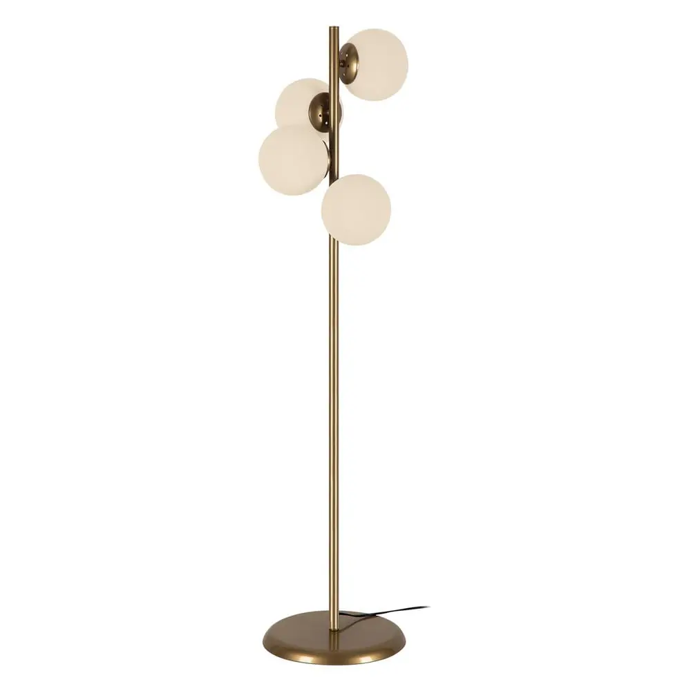Stojací lampa ve zlaté barvě Squid Lighting Owl, výška 130 cm