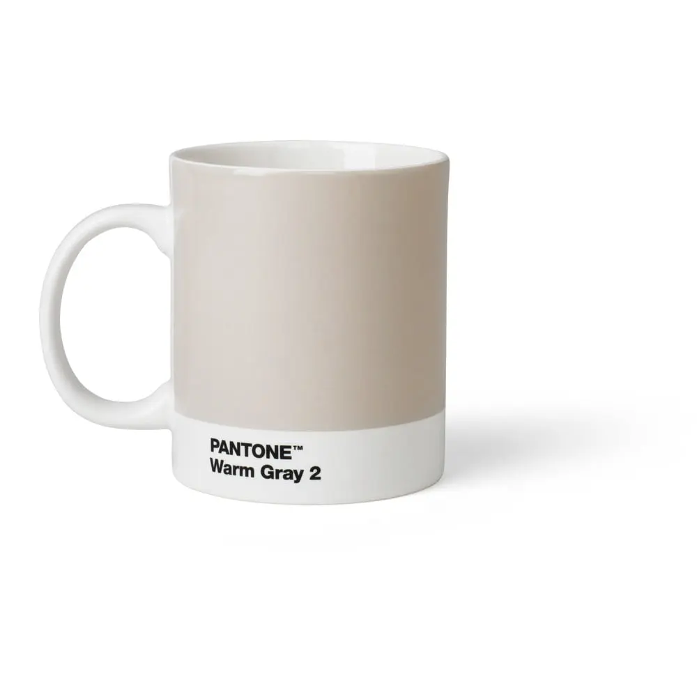 Šedý keramický hrnek 375 ml Warm Gray 2 – Pantone