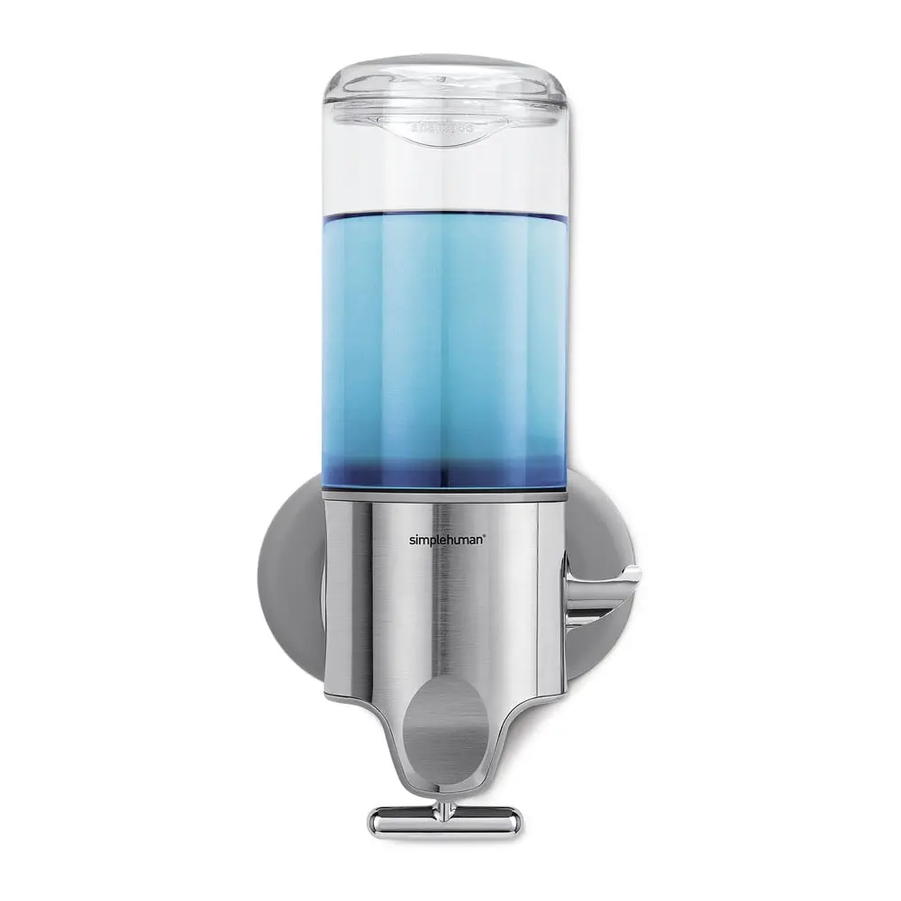 Nástěnný dávkovač mýdla z nerezové oceli ve stříbrné barvě 440 ml - simplehuman