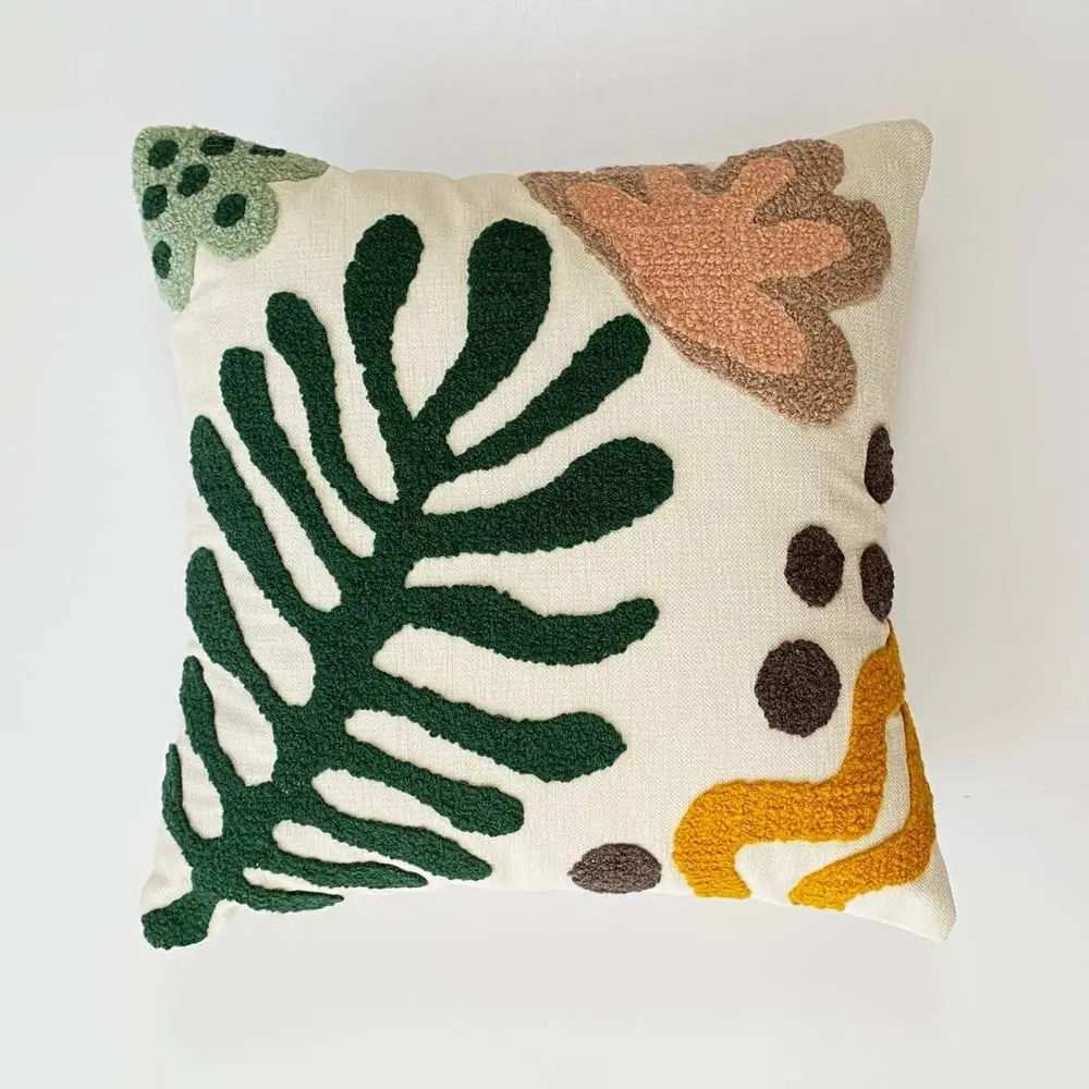 Povlak na polštář s příměsí lnu Joynodes Lotus, 43 x 43 cm