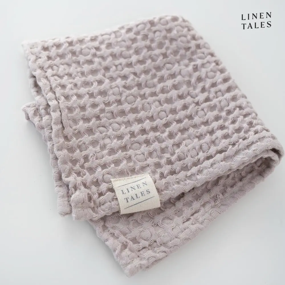 Bílý ručník 50x70 cm Honeycomb – Linen Tales