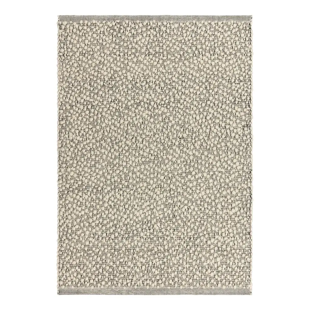 Šedý ručně tkaný koberec s příměsí vlny 120x170 cm Claude – MADE