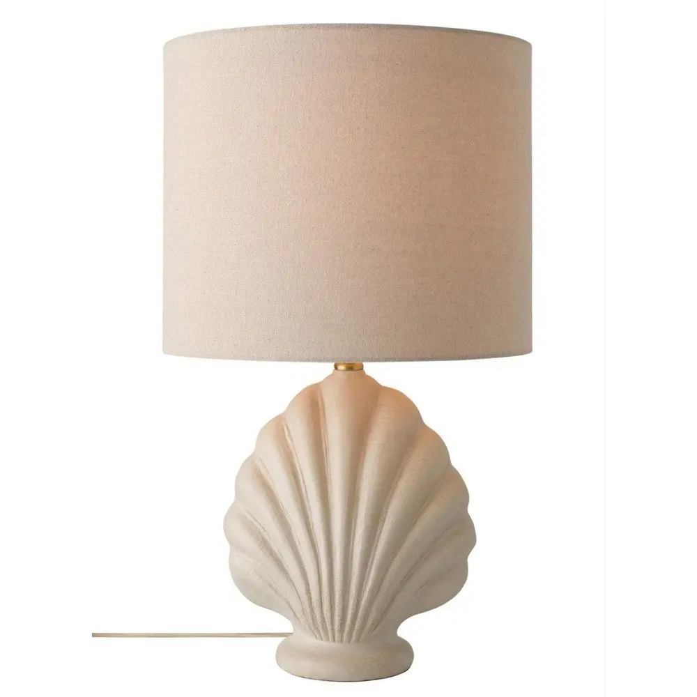 Bílá/béžová stolní lampa z polyresinu (výška 58 cm) Shelley – Ellos Home