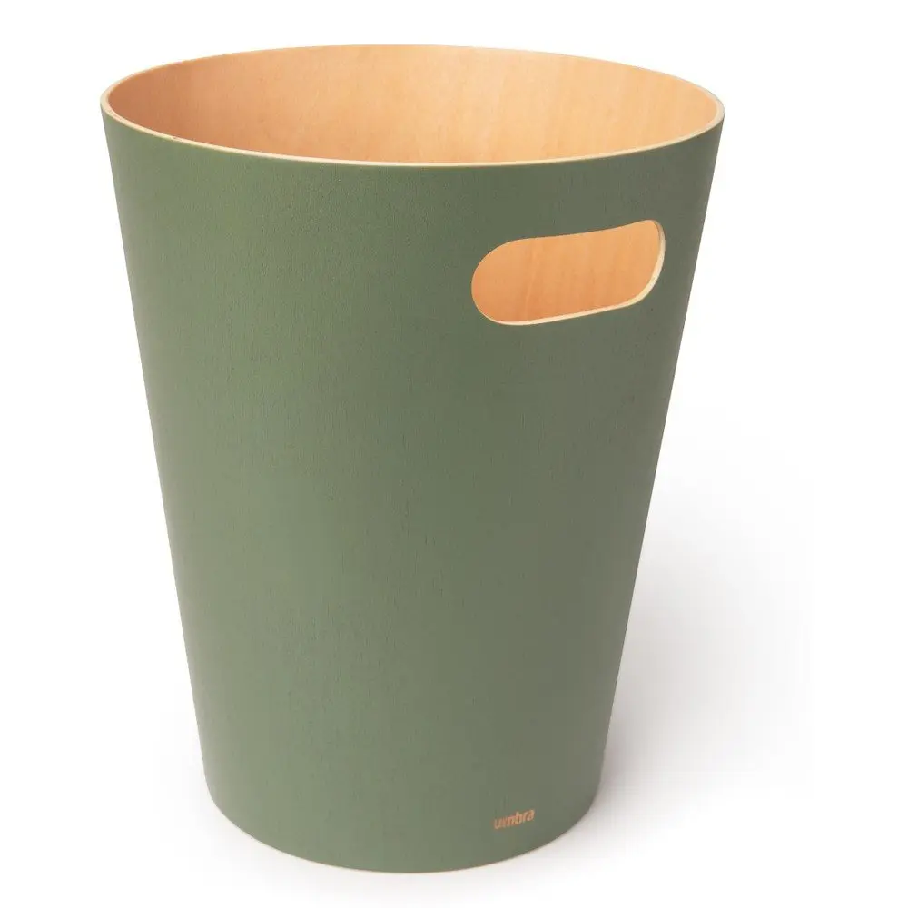 Zelený kancelářský odpadkový koš 7,5 l Woodrow – Umbra