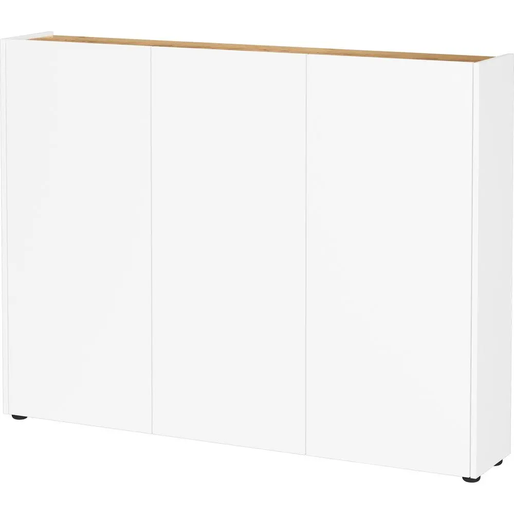 Bílá skříňka v dekoru dubu 138x105x25 cm Libbiano – Germania