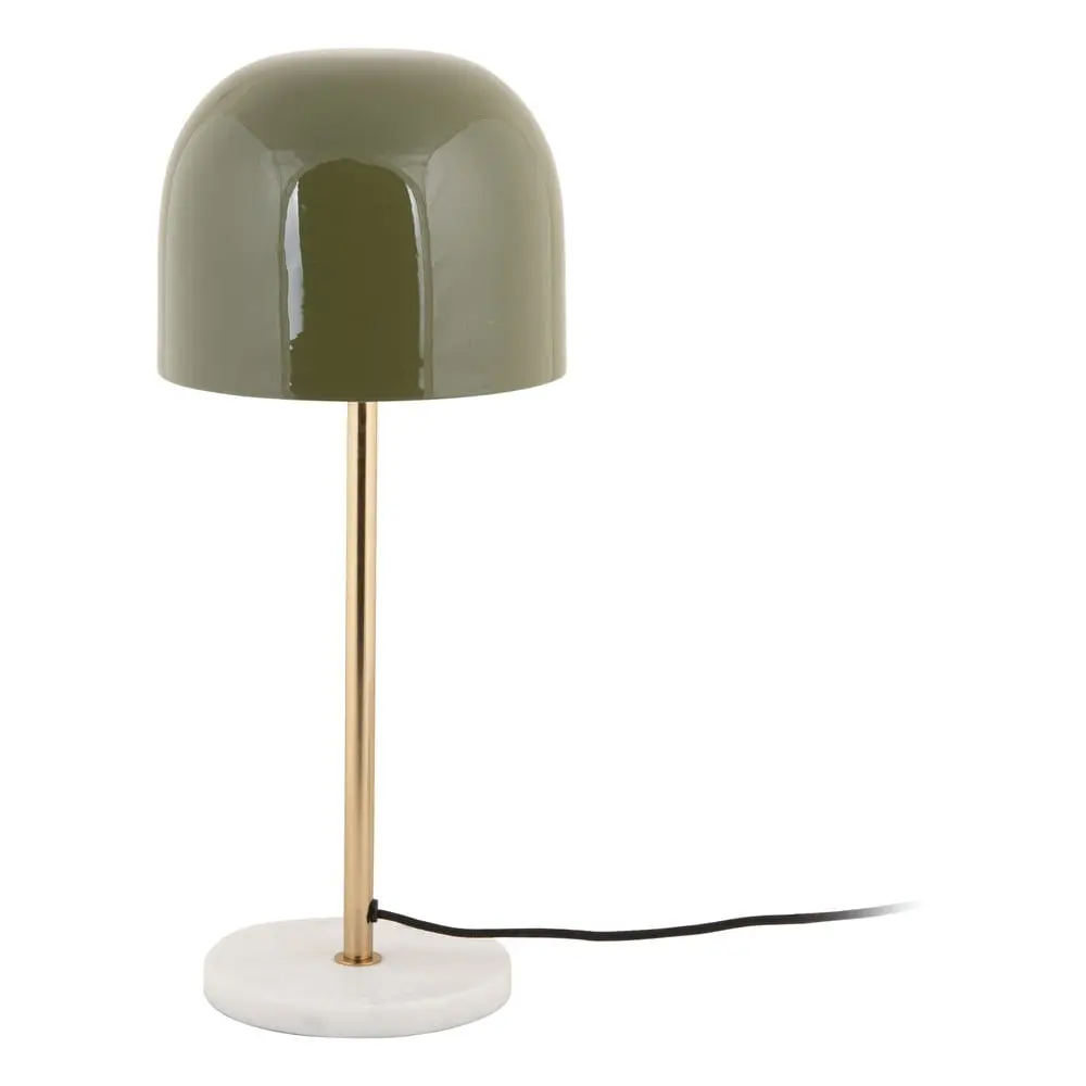 Khaki stolní lampa s kovovým stínidlem (výška 50 cm) Manta – Leitmotiv