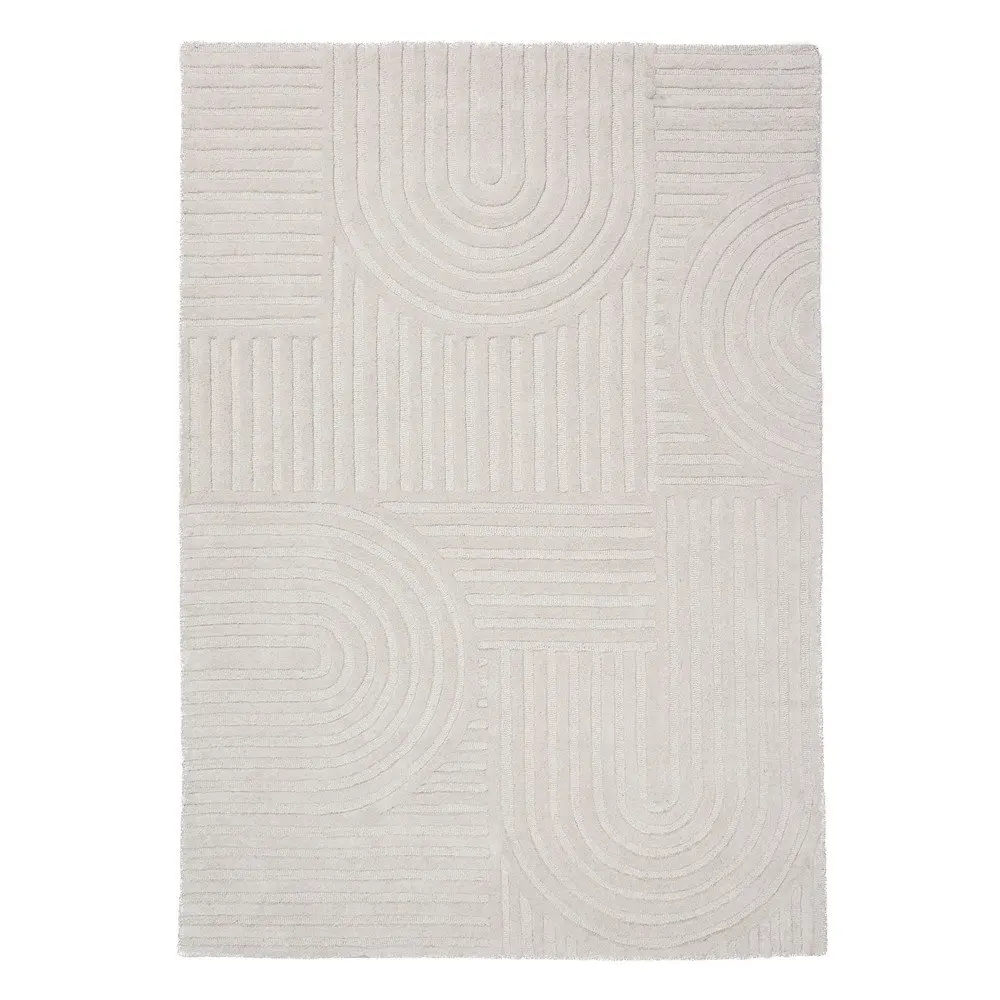 Slonovinový ručně tkaný vlněný koberec 200x290 cm Zen Garden – Flair Rugs