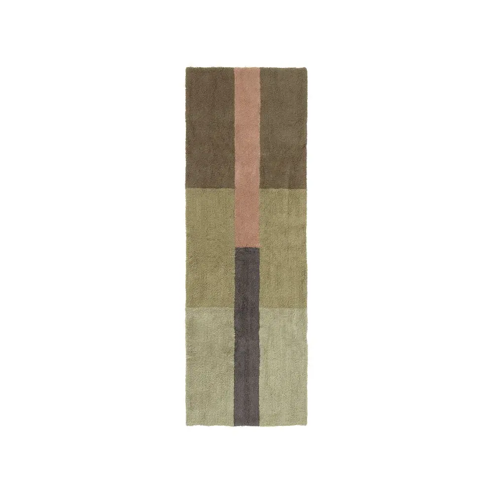 Ručně tkaný vlněný běhoun 80x230 cm Chroma Dusty Pink – Lorena Canals