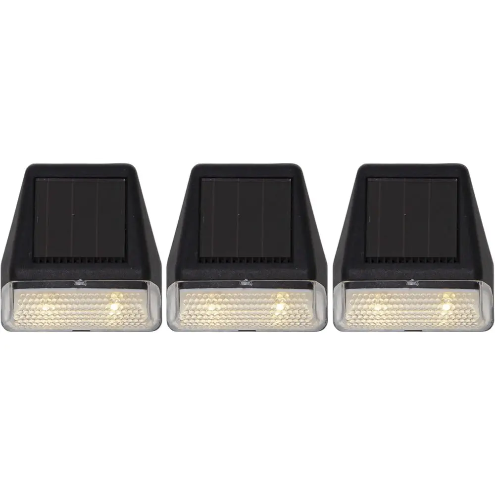 Sada 3 nástěnných solárních LED svítidel Star Trading Wally, výška 7,5 cm
