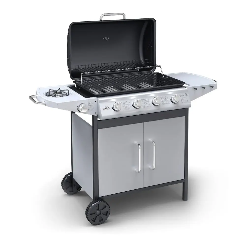Pojízdný plynový zahradní grill Cattara Master Chef Flame Tamer