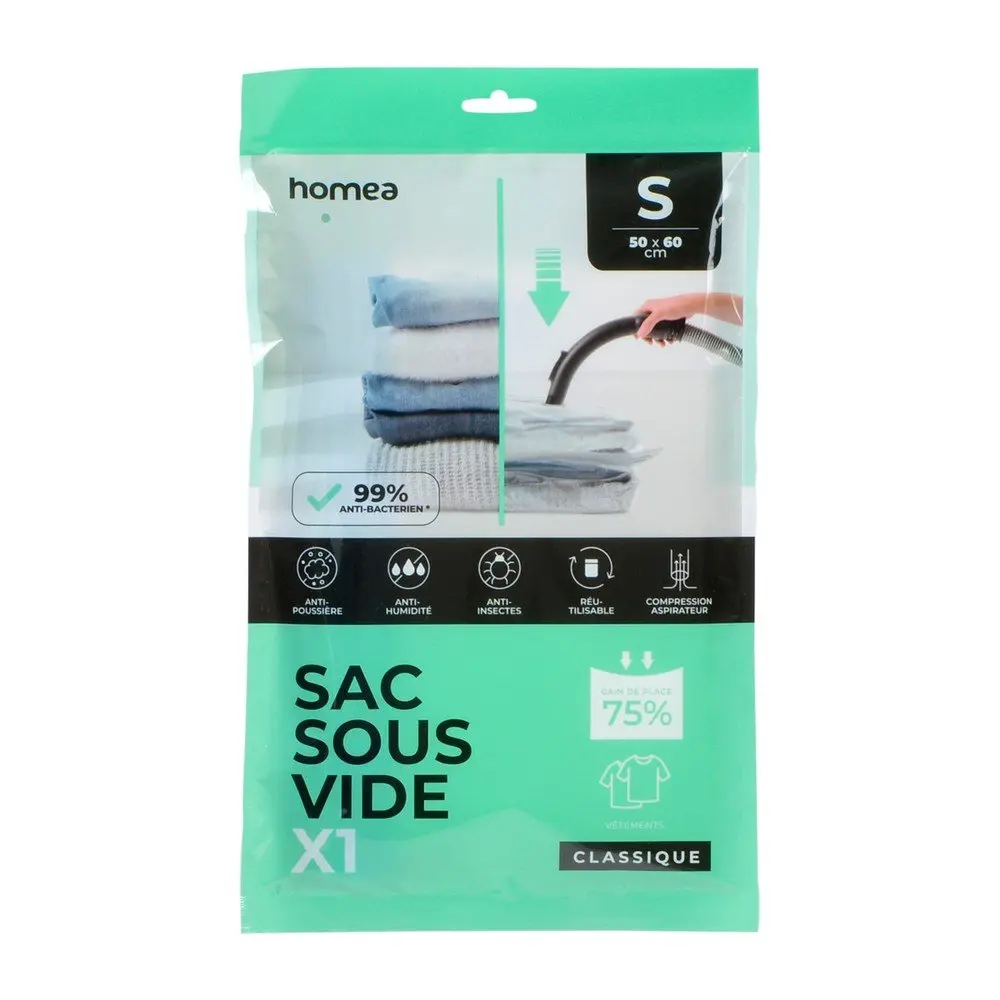 Vakuový pytel Antibacterial – Homéa