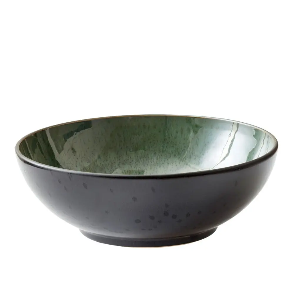 Zelená/černá mísa z kameniny ø 30 cm Gastro Green/Black – Bitz