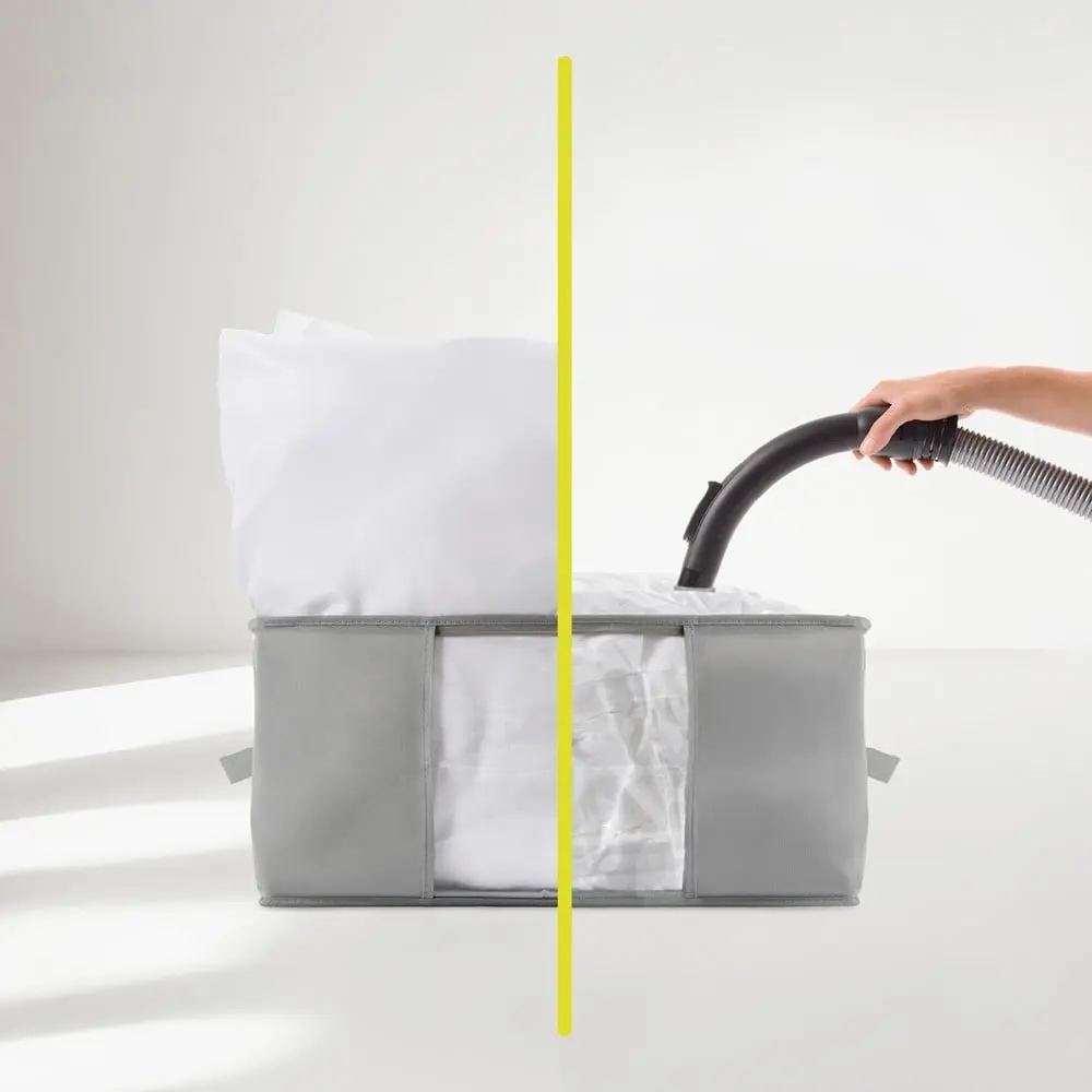 Vakuový plastový úložný box na oblečení 40x40x25 cm – Homéa