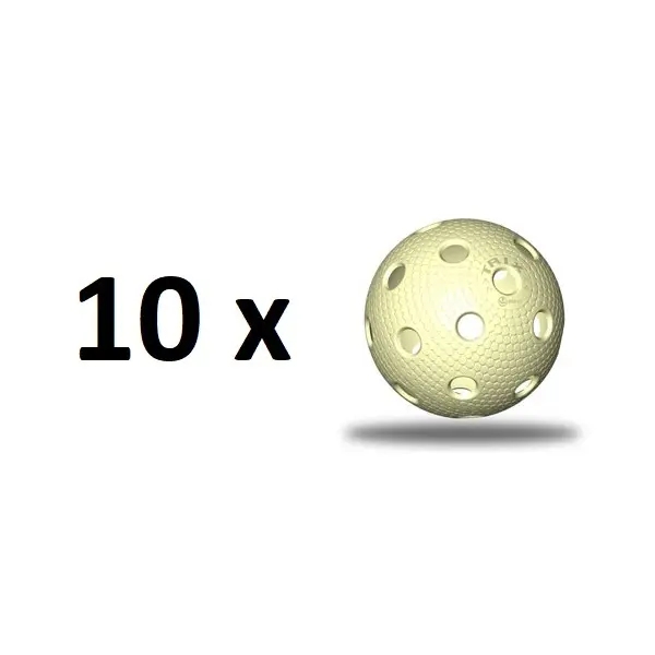 Florbalový míček TRIX IFF - vanilkový - 10 ks