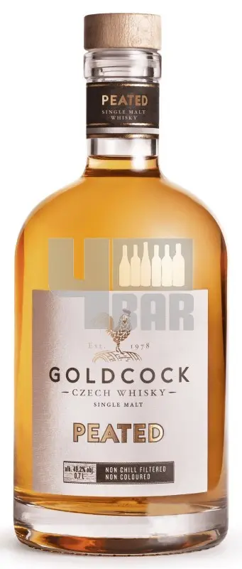 Gold Cock Peated Single Malt 49,2% 0,7 l (holá láhev)