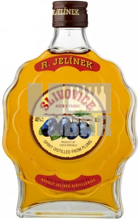 R. Jelínek Slivovice Zlatá 0,5 l (holá láhev)