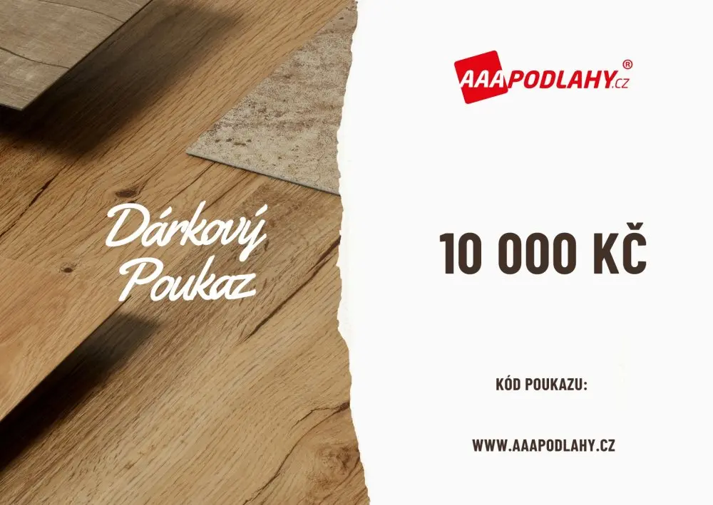 Dárkový poukaz AAA Podlahy