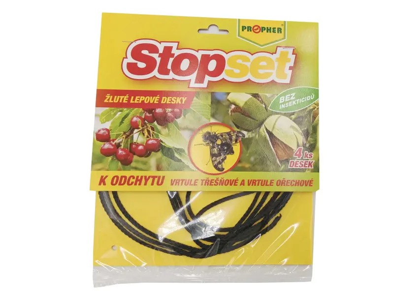 AgroBio STOPSET desky žluté 20x20 cm vrtule