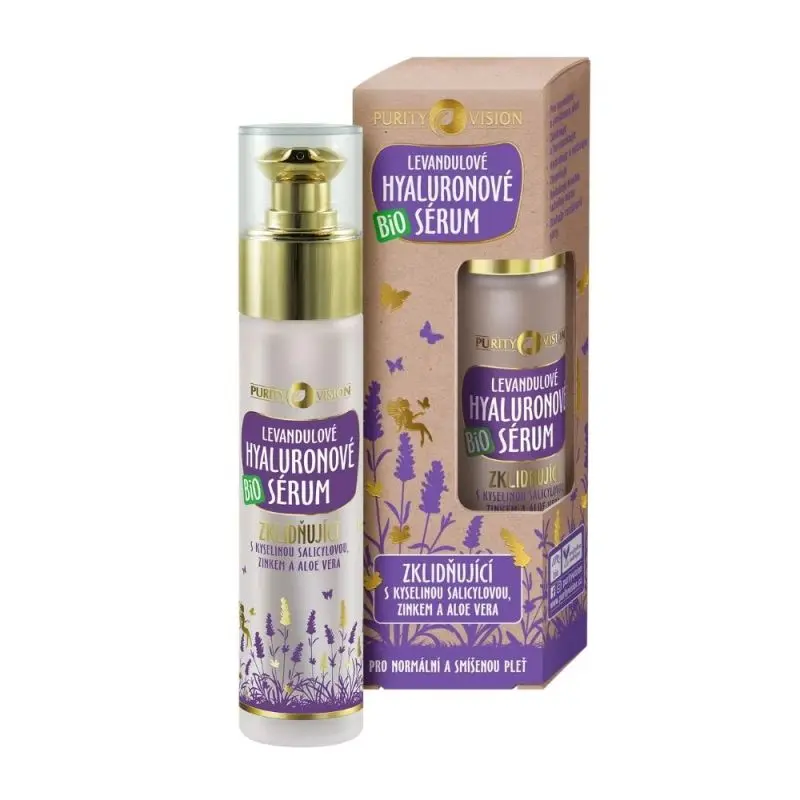 PURITY VISION BIO hyaluronové sérum levandule 50 ml