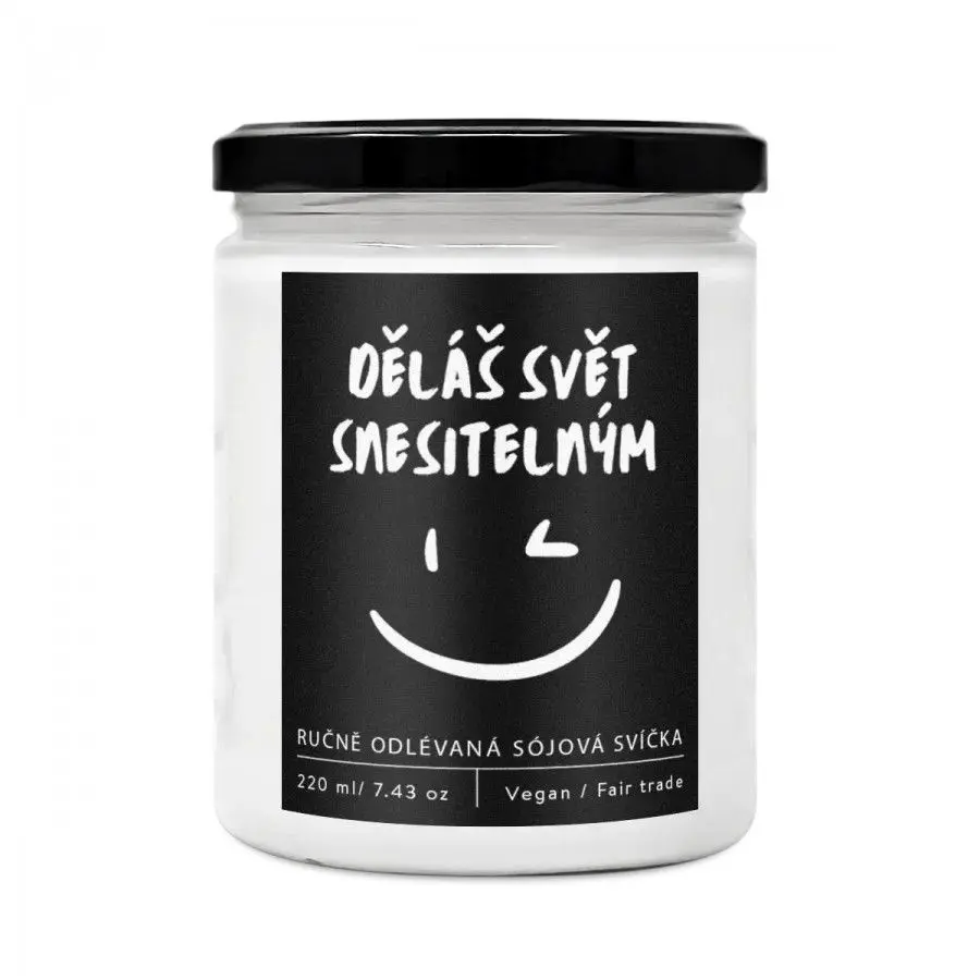 Soaphoria Děláš svět snesitelným - designová handmade svíčka Ovocný punč 220 ml