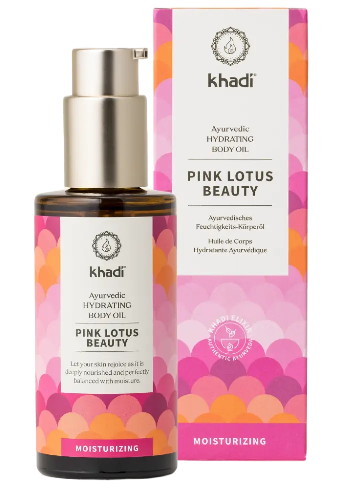Khadi Elixír olej pro pokožku a duši RŮŽOVÝ LOTOS KRÁSA - 100 ml