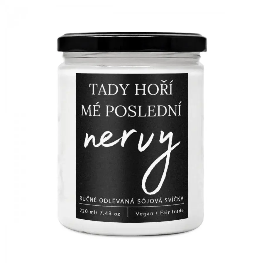 Soaphoria Mé poslední nervy - designová handmade svíčka Perníkové koření 220 ml