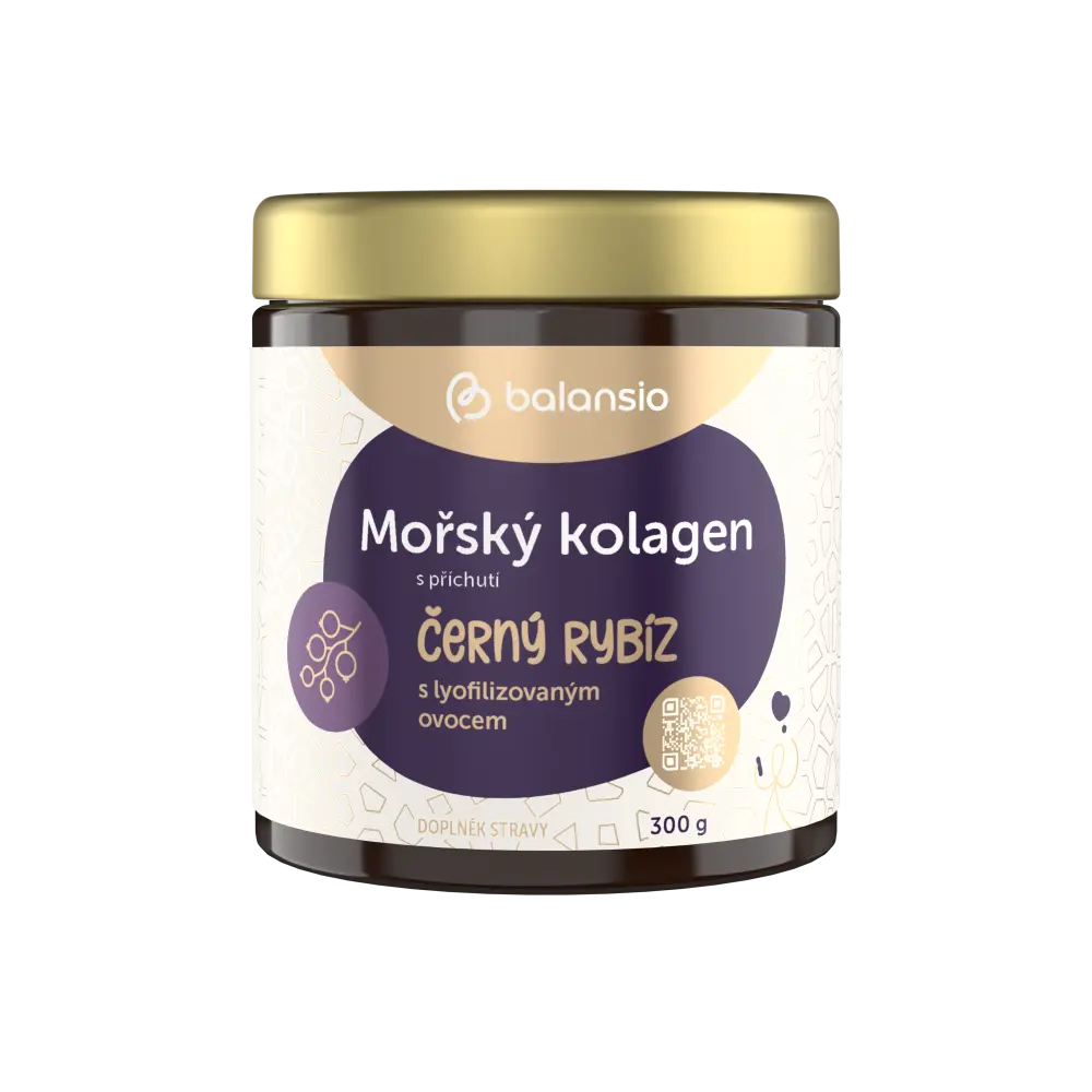 Mořský kolagen s příchutí Černý rybíz s lyofil. ovocem - Balansio Balení:
