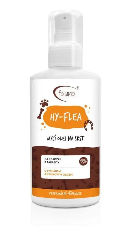 Aromafauna Mycí olej HY-Flea na srst a pokožku s parazity