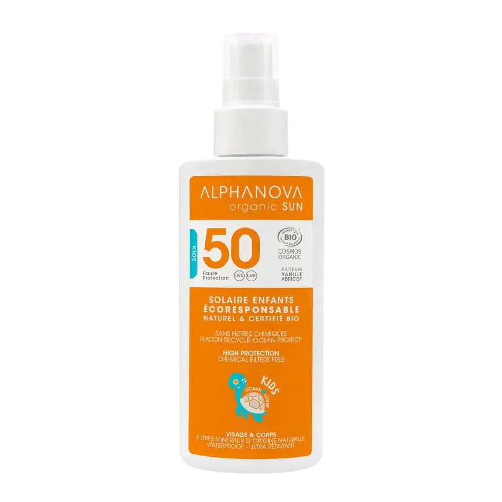 Alphanova Opalovací krém ve spreji pro děti SPF 50 125 g BIO