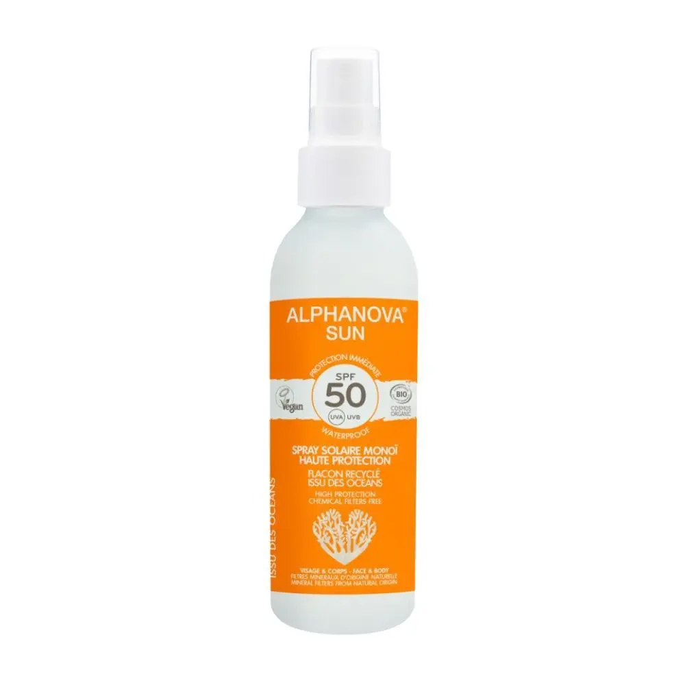 Alphanova Opalovací krém ve spreji rodinný SPF 50 125 g BIO