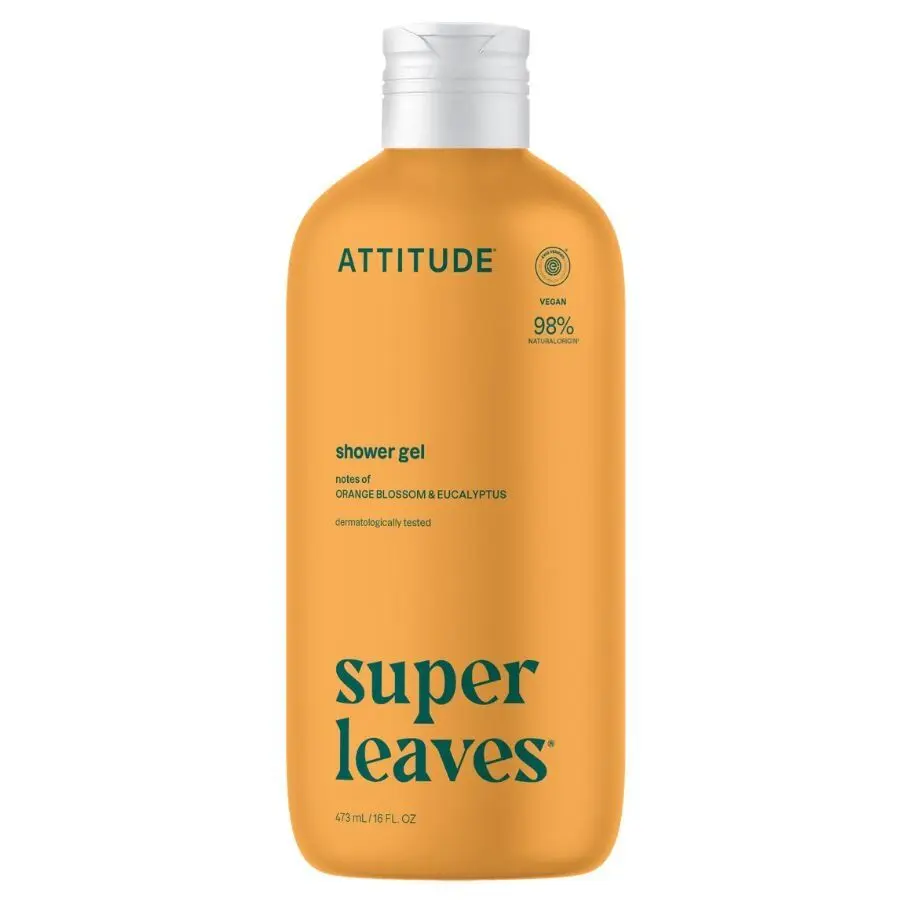 Sprchový gel Super leaves - pomerančový květ a eukalyptus, 473 ml