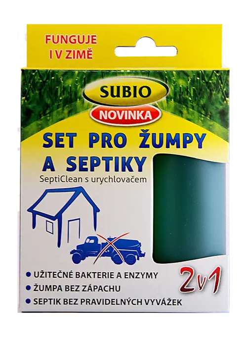 Subio Set pro žumpy a septiky s urychlovačem 50g + 80 ml