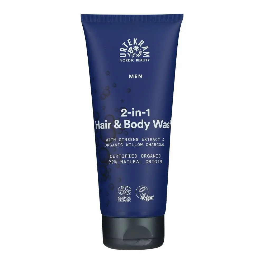 URTEKRAM, Sprchový gel a šampon 2v1 MEN 200 ml BIO