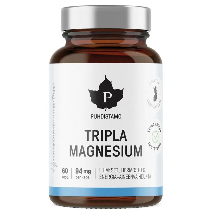 Puhdistamo Triple Magnesium (Hořčík) 60 kapslí