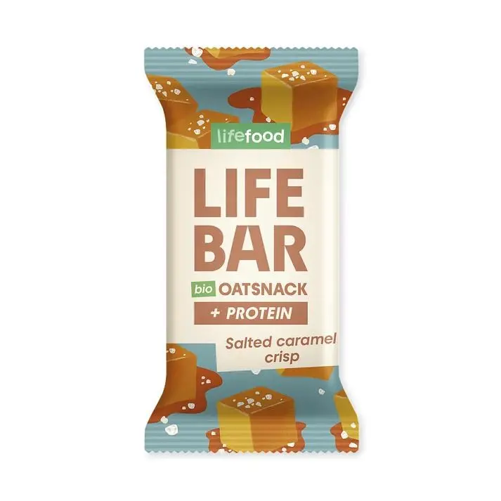 Bio proteinová ovesná tyčinka slaný karamel, 40 g