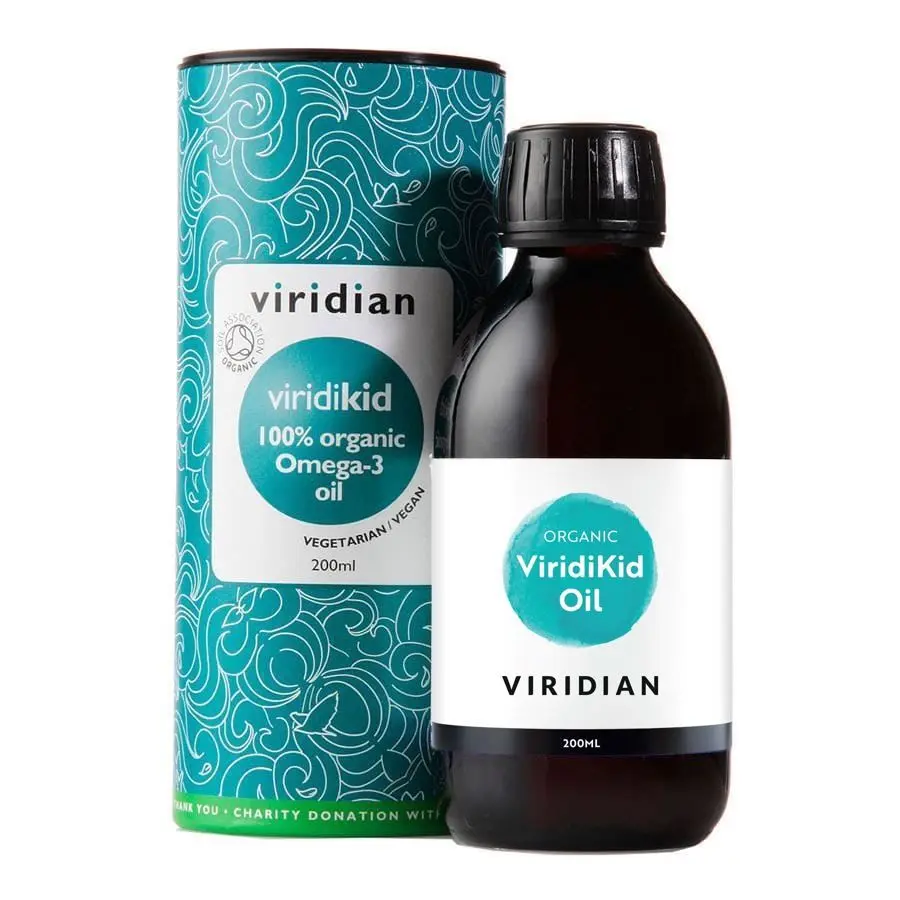 Viridian Viridikid Omega 3 Oil Organic (Bio Omega 3 olej pro děti) 200ml