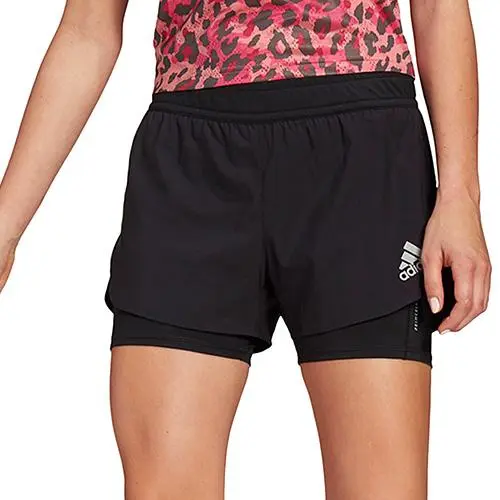 adidas Fast Primeblue 2IN1 dámské sportovní kraťasy Fast Primeblue 2v1 se spodními šortkami