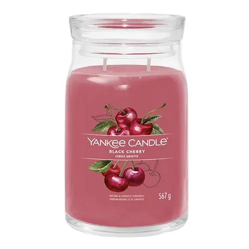 Yankee Candle Aromatická svíčka Signature sklo velké Black Cherry 567 g