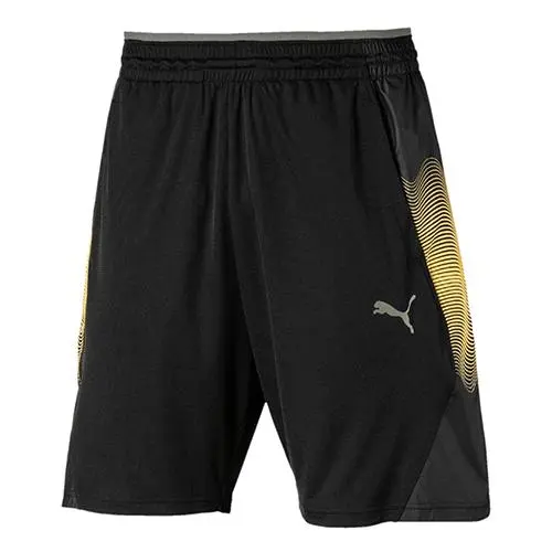 Puma šortky Collective Graphic černá Žlutá