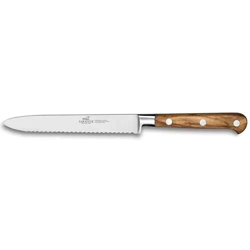 Lion Sabatier Univerzální nůž IDEAL PROVENCAO 12 cm, nerezové nýty, hnědá